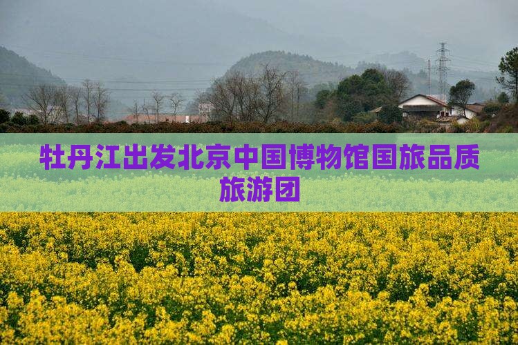 牡丹江出发北京中国博物馆国旅品质旅游团