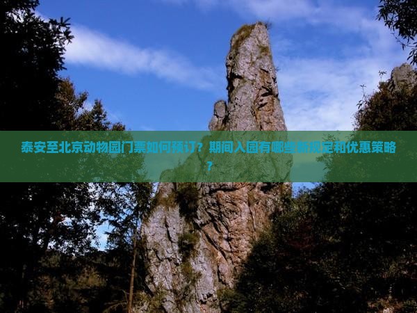泰安至北京动物园门票如何预订？期间入园有哪些新规定和优惠策略？