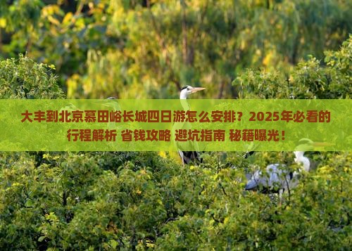 大丰到北京慕田峪长城四日游