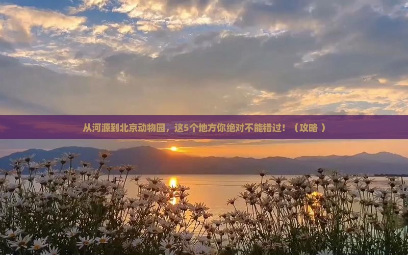 河源到北京动物园必去地