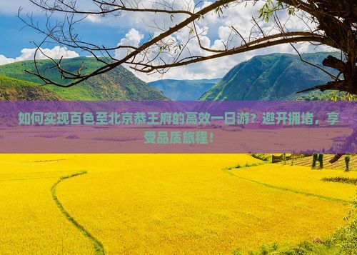 如何实现百色至北京恭王府的高效一日游？避开拥堵，享受品质旅程！