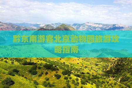 黔东南游客北京动物园旅游攻略指南