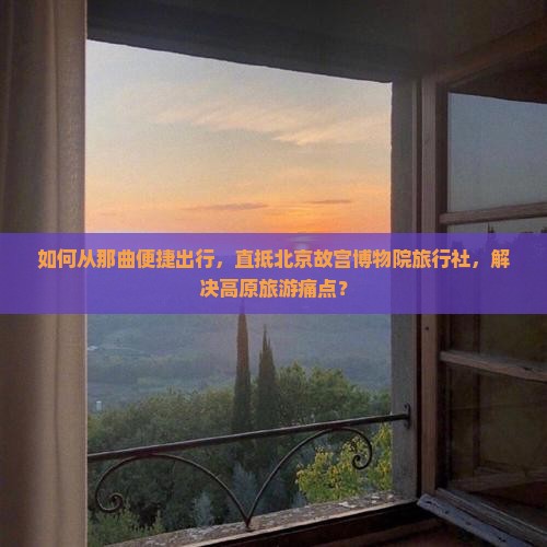 如何从那曲便捷出行，直抵北京故宫博物院旅行社，解决高原旅游痛点？
