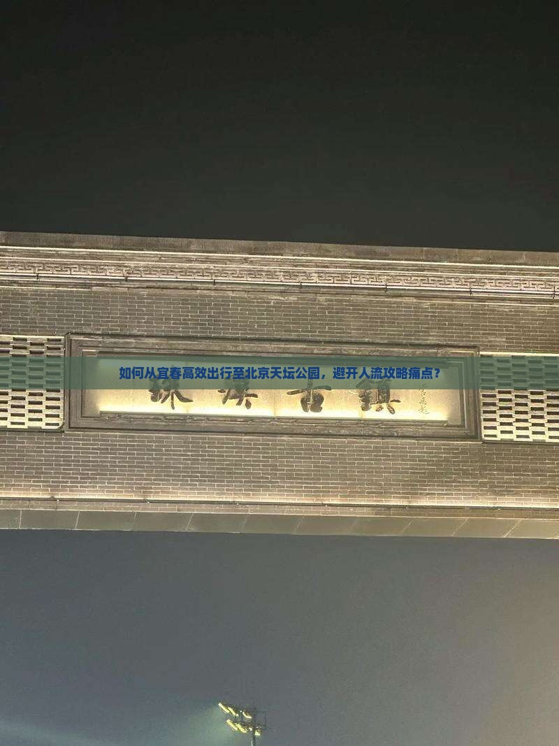 如何从宜春高效出行至北京天坛公园，避开人流攻略痛点？