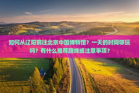 如何从辽阳前往北京中国博物馆？一天的时间够玩吗？有什么推荐路线或注意事项？
