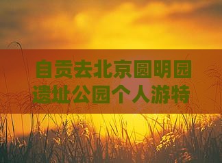 自贡去北京圆明园遗址公园个人游特价游