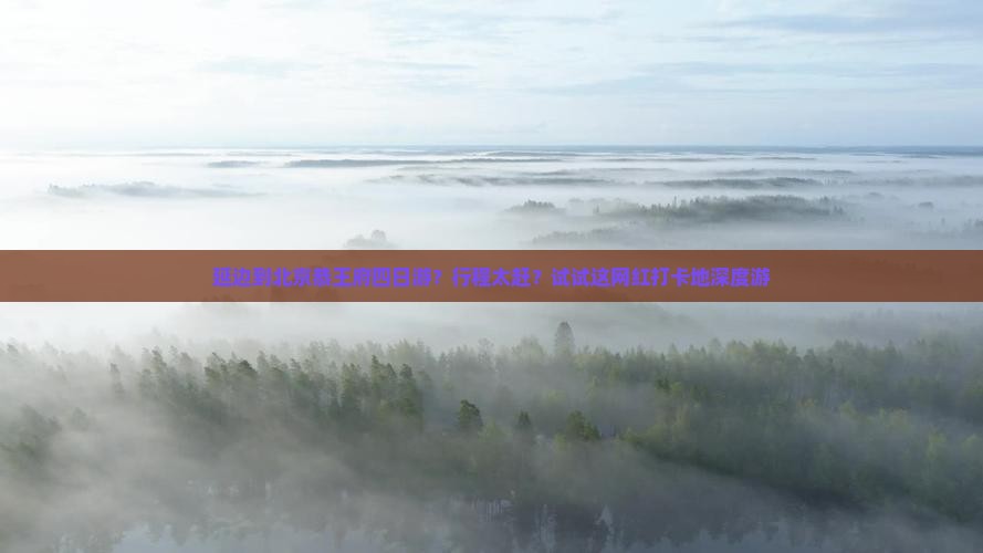 延边到北京恭王府四日游？行程太赶？试试这网红打卡地深度游