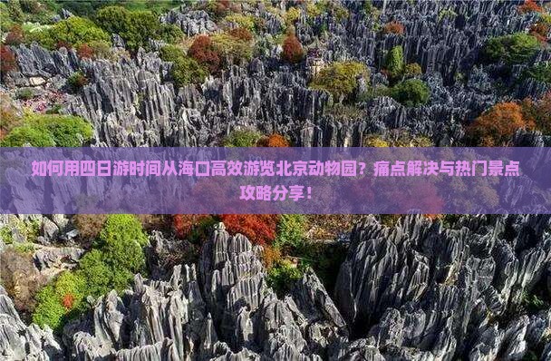 如何用四日游时间从海口高效游览北京动物园？痛点解决与热门景点攻略分享！
