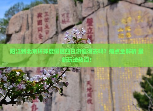 阳江到北京环球度假区四日游