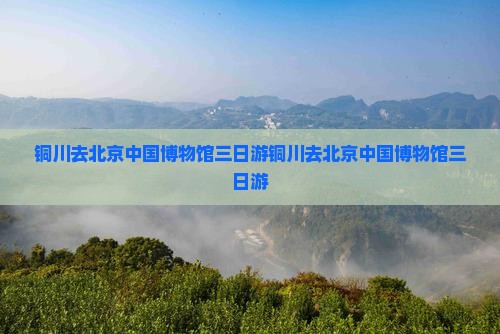 铜川去北京中国国家博物馆三日游