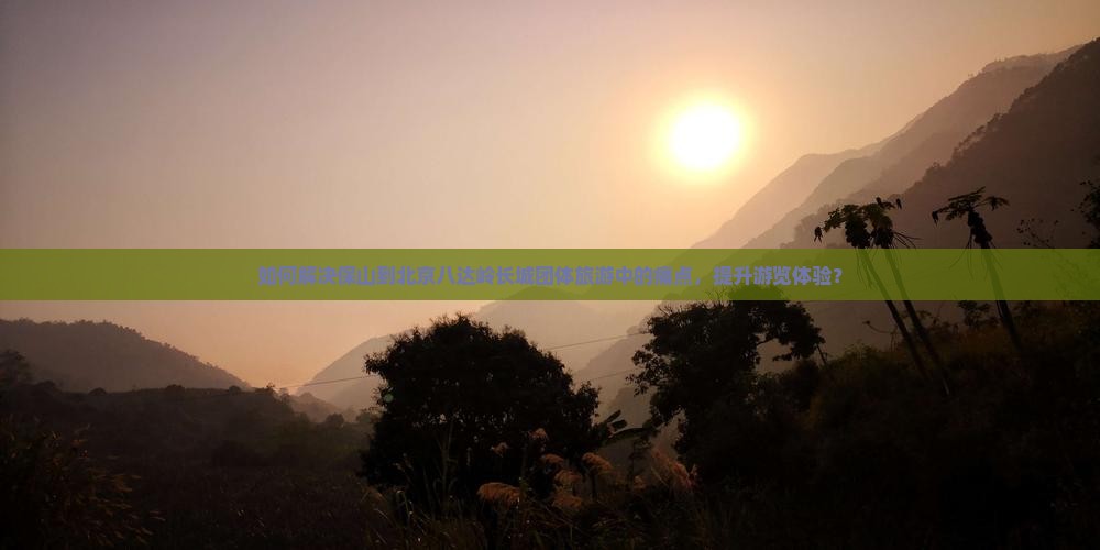 如何解决保山到北京八达岭长城团体旅游中的痛点，提升游览体验？
