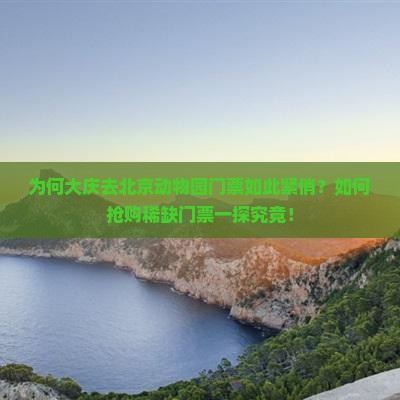 为何大庆去北京动物园门票如此紧俏？如何抢购稀缺门票一探究竟！