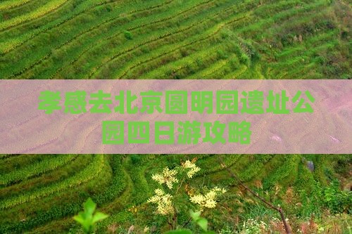 孝感去北京圆明园遗址公园四日游攻略