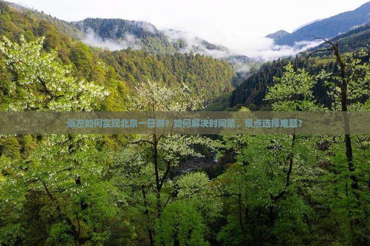 崇左如何实现北京一日游？如何解决时间紧、景点选择难题？