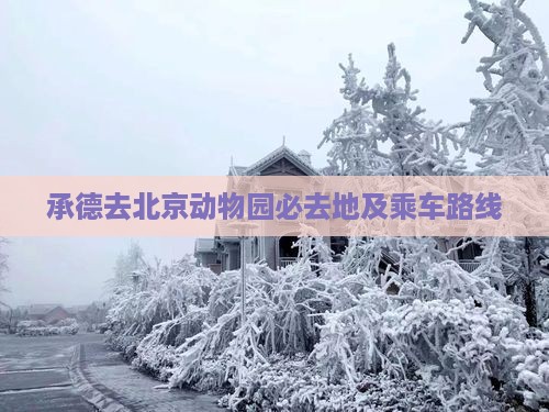承德去北京动物园必去地及乘车路线 承德去北京动物园必去地及乘车路线