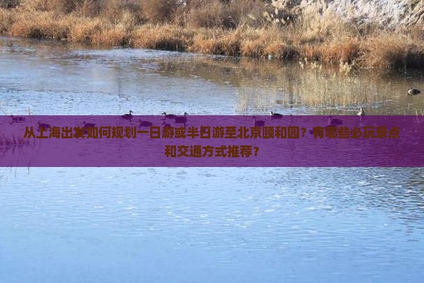 从上海出发如何规划一日游或半日游至北京颐和园？有哪些必玩景点和交通方式推荐？