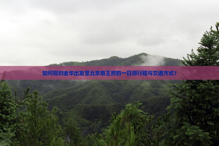 如何规划金华出发至北京恭王府的一日游行程与交通方式？
