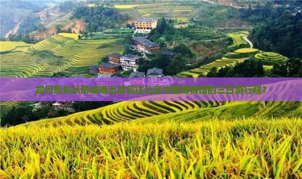 如何规划从防城港出发前往北京中国博物馆的三日游行程？