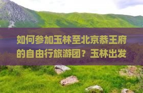 如何参加玉林至北京恭王府的自由行旅游团？玉林出发前往北京恭王府的自由团行程安排及报名方式是什么？