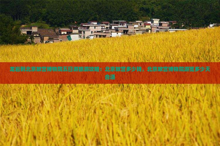 龙岩到北京故宫博物院五日游旅游攻略：北京故宫多少钱，北京故宫博物院游览多少天合适