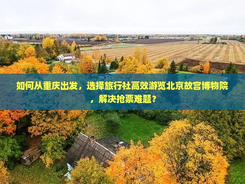 如何从重庆出发，选择旅行社高效游览北京故宫博物院，解决抢票难题？