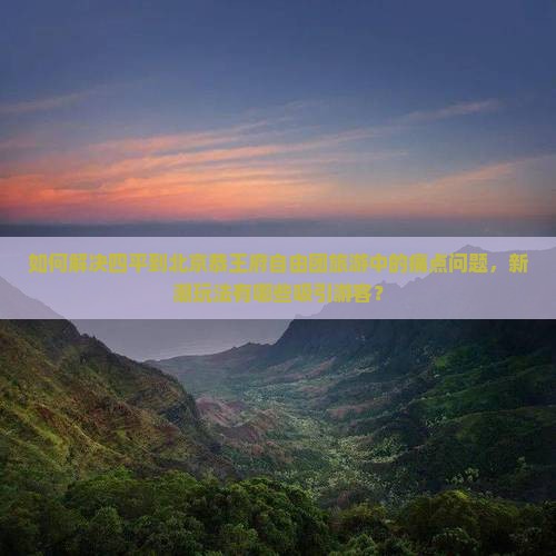 如何解决四平到北京恭王府自由团旅游中的痛点问题，新潮玩法有哪些吸引游客？