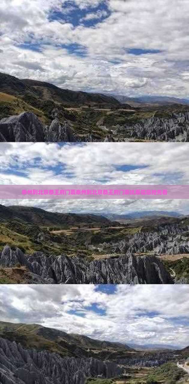 泰州到北京恭王府门票