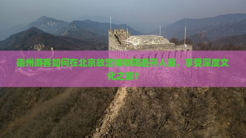 德州游客如何在北京故宫博物院避开人潮，享受深度文化之旅？