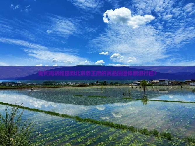 如何规划和田到北京恭王府的高品质团体旅游行程？