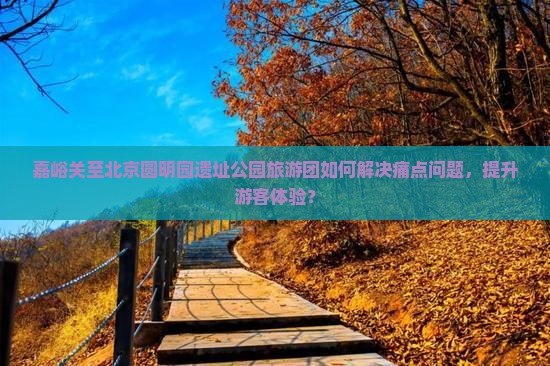 嘉峪关至北京圆明园遗址公园旅游团如何解决痛点问题，提升游客体验？