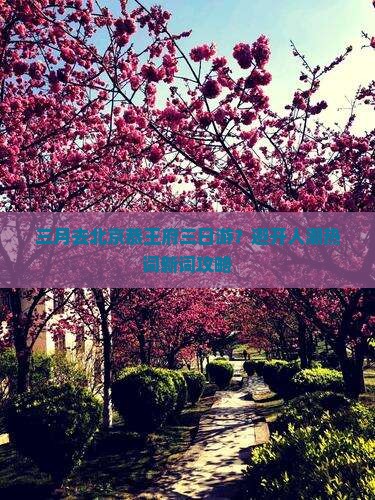 三月去北京恭王府三日游？避开人潮热词新词攻略