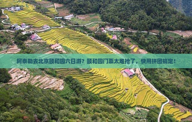 阿泰勒去北京颐和园六日游？颐和园门票太难抢了，快用拼团搞定！