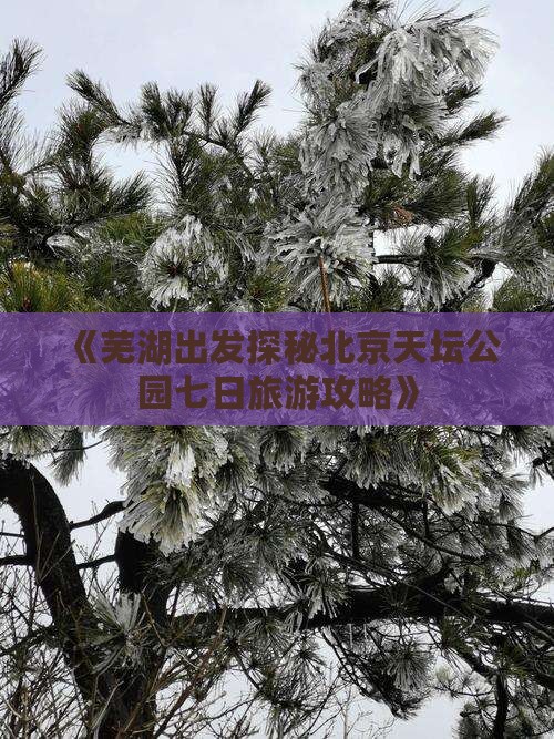 《芜湖出发探秘北京天坛公园七日旅游攻略》