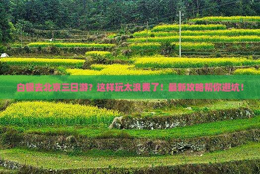 白银去北京三日游