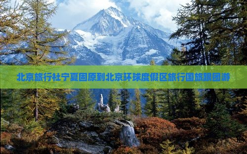 北京旅行社宁夏固原到北京环球度假区旅行国旅跟团游