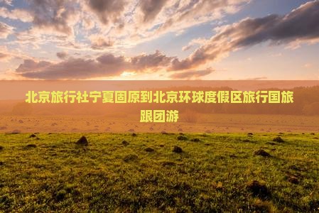 北京旅行社宁夏固原到北京环球度假区旅行国旅跟团游