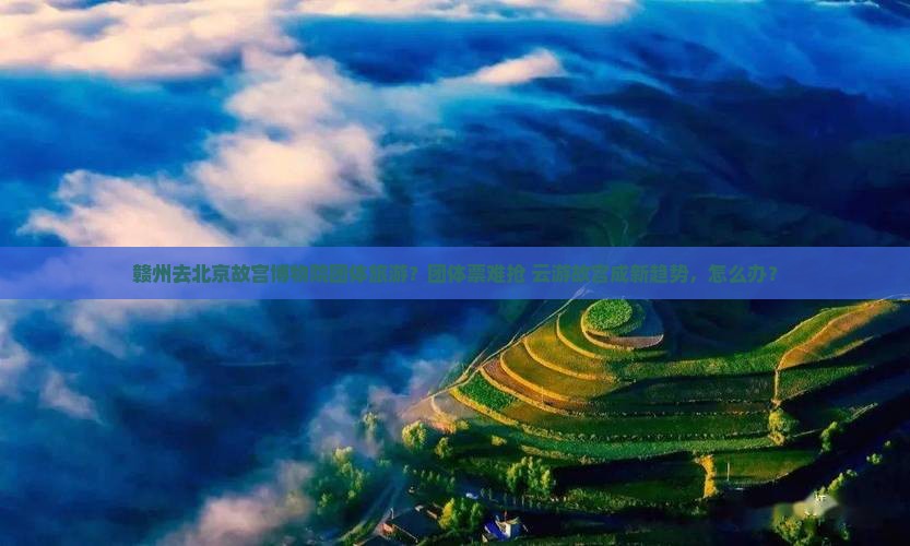 赣州去北京故宫博物院团体旅游？团体票难抢+云游故宫成新趋势，怎么办？