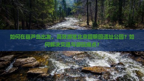 如何在葫芦岛出发，高效游览北京圆明园遗址公园？如何解决交通与游玩痛点？
