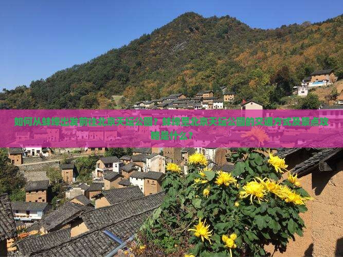 如何从蚌埠出发前往北京天坛公园？蚌埠至北京天坛公园的交通方式及景点攻略是什么？