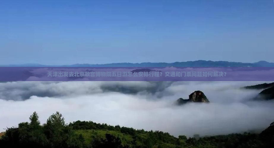 天津出发去北京故宫博物院五日游怎么安排行程？交通和门票问题如何解决？