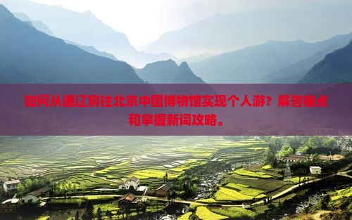 如何从通辽前往北京中国博物馆实现个人游？解答痛点和掌握新词攻略。
