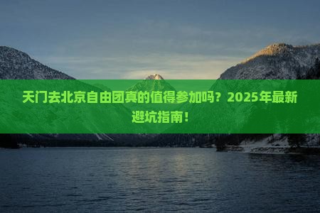 天门去北京自由团