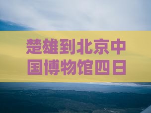 楚雄到北京中国国家博物馆四日游