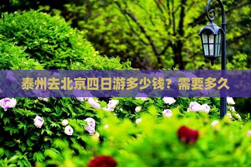 泰州去北京四日游多少钱？需要多久
