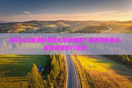 如何从白城顺利游览北京动物园？解决游客痛点，解锁新潮旅行攻略！