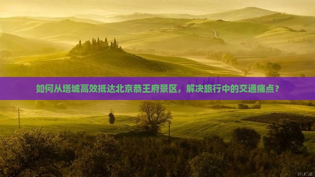 如何从塔城高效抵达北京恭王府景区，解决旅行中的交通痛点？