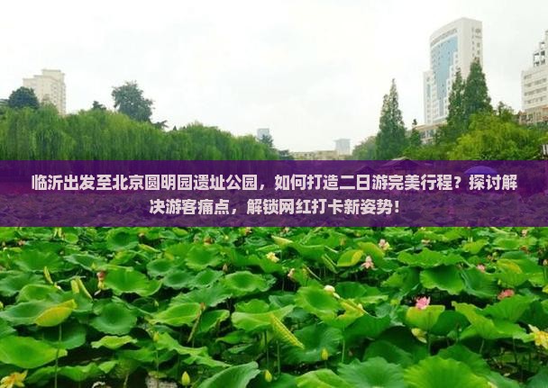 临沂出发至北京圆明园遗址公园，如何打造二日游完美行程？探讨解决游客痛点，解锁网红打卡新姿势！