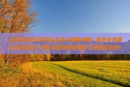 从新余出发如何到达北京中国博物馆？哪些必看展品不容错过？参观中国博物馆需要了解哪些攻略？