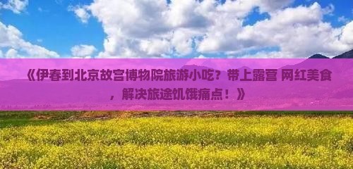 《伊春到北京故宫博物院旅游小吃？带上露营+网红美食，解决旅途饥饿痛点！》