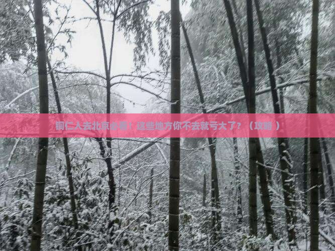铜仁去北京必去地